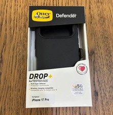 New OtterBox iPhone 17 Pro 6.3" Defender Series Case BLACK includes holster clip
