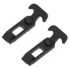  2 Pcs Rubber T-shaped Latch T-handle Pull Hasp Draw Latches Toolbox