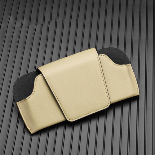 Car Sun Visor Glasses Holders Leather Sunglasses Case Eyeglasses Storage Bo GX - Picture 14 of 27