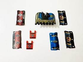 LEGO NINJA Horse Barding Banners Emperor's Stronghold 3053 Knight Flags VINTAGE