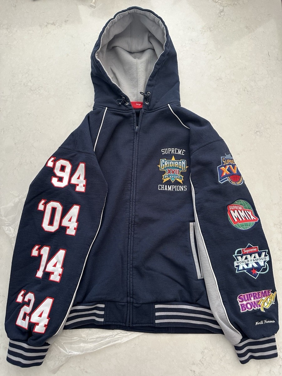 Size Large - Supreme SS25 Playoffs Zip Up Hooded Sweatshirt Size Large - Supreme SS25 Playoffs Zip Up Hooded Sweatshirt