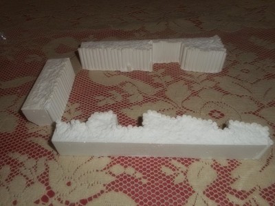 VERLINDEN 2102, 1/35 TRENCH PANZERSTELLUNG SECTIONS PLASTER MODEL KIT, AS IS