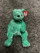 Ty Beanie Babies LUCK-e the Bear St Patricks Day Plush 2003