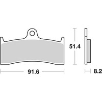 Set BeläGe Bremse SBS 676RST Honda 1300 CB 98/01