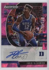 2020 Panini Prizm Draft Picks Prospect Pink Ice Javin DeLaurier #PA-JD Auto 6o3