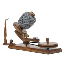 Rosewood Yarn Winder - Large Capacity 16 oz Wooden Winder for Knitting & Croc