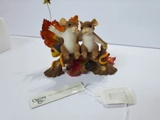 Fitz & Floyd Charming Tails ALL I COULD WISH FOR HERE Figure 89/340 Mice 2007