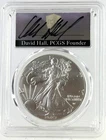 2023 Silver Eagle PCGS MS70 First Strike David Hall Signature 1 oz .999 Silver