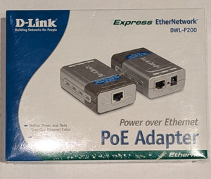 D-Link DWL-P200 Express EtherNetwork Power over Ethernet PoE Adapter New Sealed!
