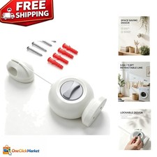 Effortless Drying with 11.5FT Retractable Clothesline   For Indoor  Outdoor Use