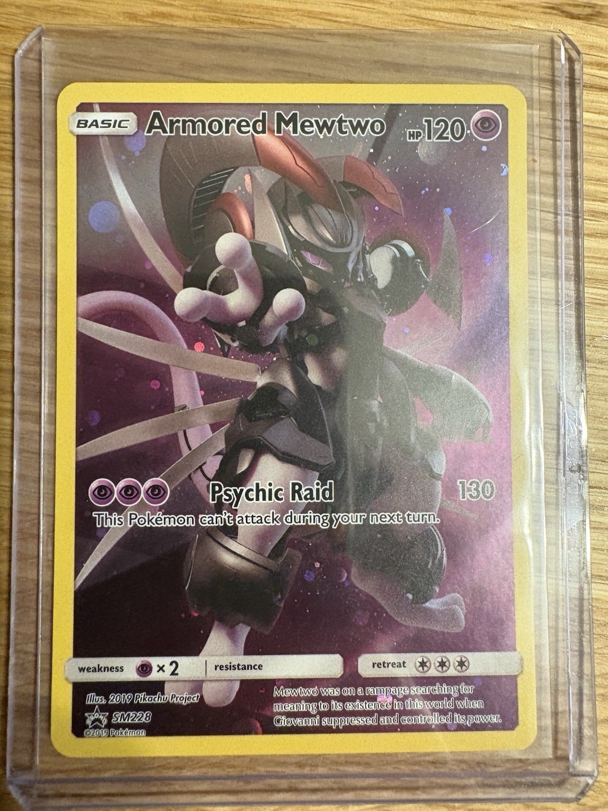 Pokemon SM228 Armored Mewtwo Black Star Promos NM Condition, English