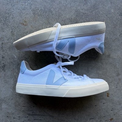 Veja CAMPO CANVAS WHITE STEEL, US  8/ EU 39 EUC