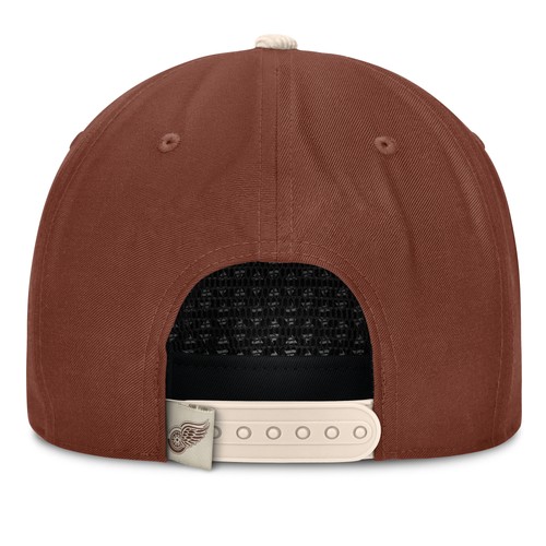 Herrenhut Fanatics braun/creme Detroit Red Wings Reminisce Vintage verstellbar - Bild 4 von 4