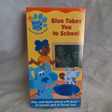 Promo Blues Clues - Blue Takes You To School (VHS, 2003) Factory Sealed