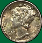 1945-S Micro S Mercury Dime Silver Uncirculated UNC Coin #33056