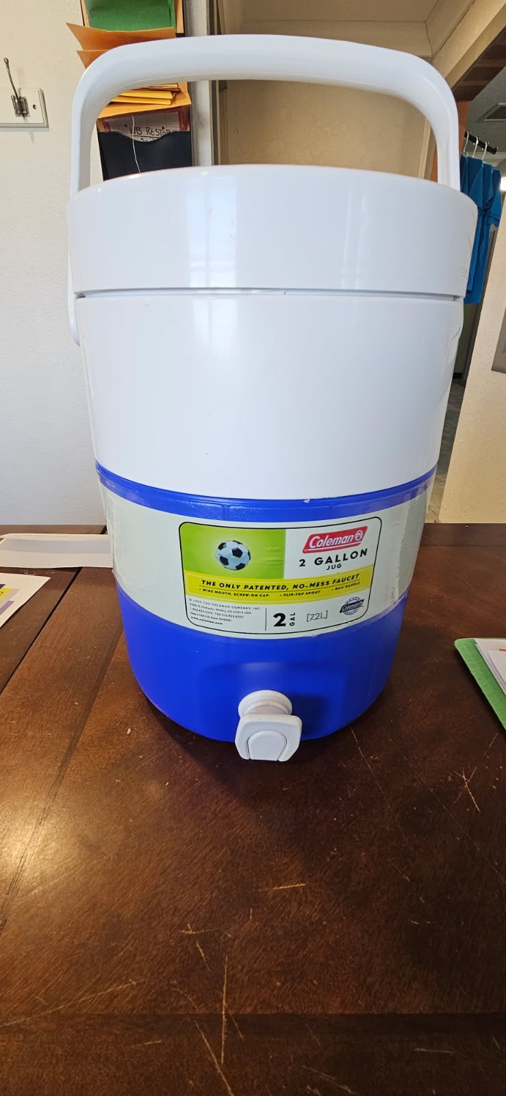 Beverage Jug Stackable Coleman 2 Gallon Party Stacker Blue W