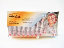 Integra Correction Tape Side Apply 1/5"x33' w/ Dispenser No Drying 10-Pack 60233