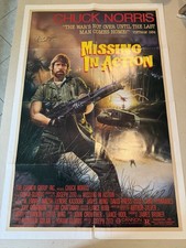 Original Missing In action Full Size  Poster Signed By Chuck Norris