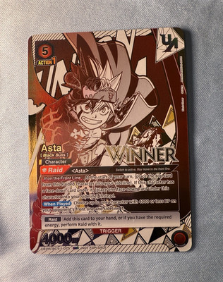 Asta (UR) - Black Clover, Union Arena, Winner Promo Foil - UEPR/BCV-1-075