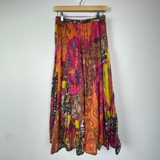 Soft Surroundings Kamala Jungle Print Maxi Skirt   Petite XSP Boho