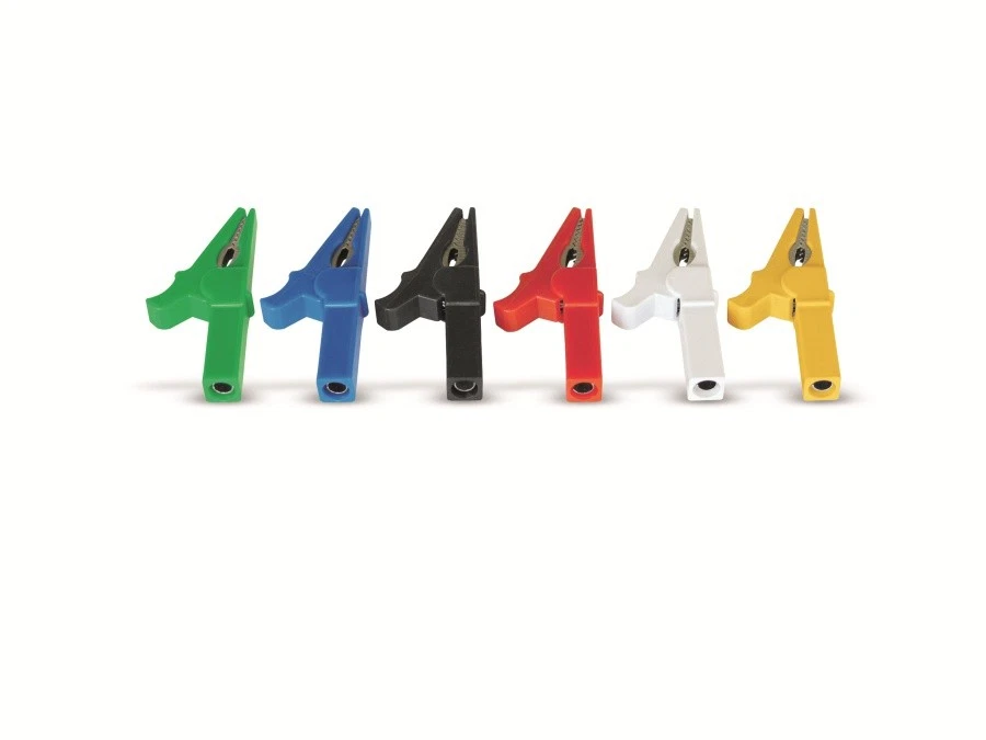 POLLIN-CHOICE Krokodilklemmen mit 4 mm Buchse für Messleitung, 6 Stück