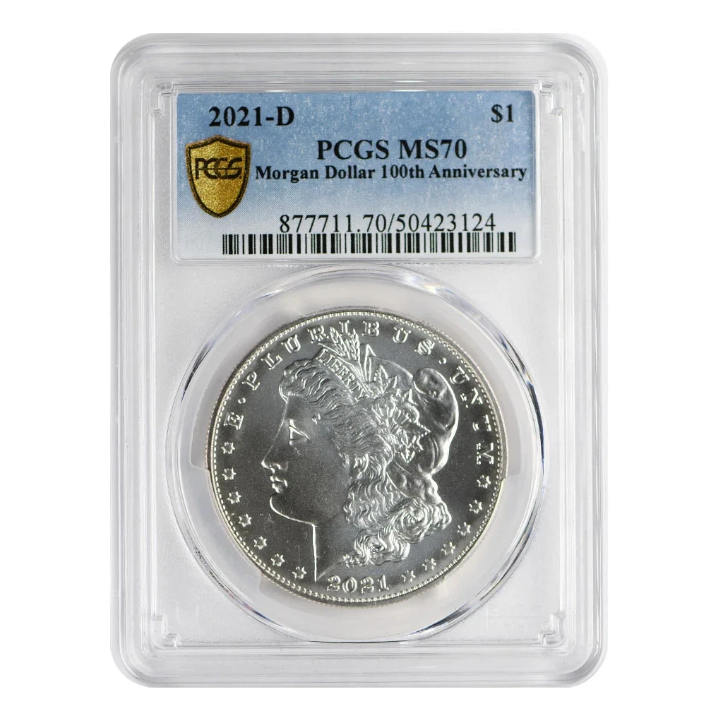 PCGS Certified MS 70 Graded Morgan US Dollars (1878-1921) for sale