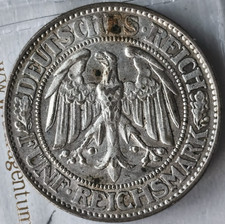 Weimarer Republik 5 RM 1928-F Eichbaum vz