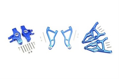 GPM TRAXXAS UDR Aluminium Aufhängung komplett Set vorn blau / GPMUDR2154A55B
