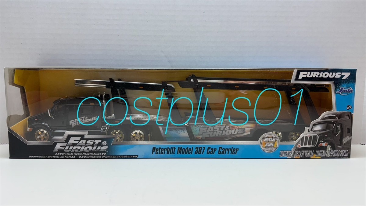 Jada Fast and Furious 7 Peterbilt Model 387 Car Carrier 1/64