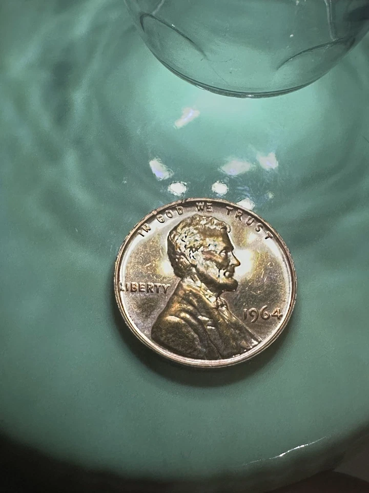 1964 P  DDO L On Rim Proof Lincoln Cent Some DDR Railroad Rim Rear - Image 2 of 4