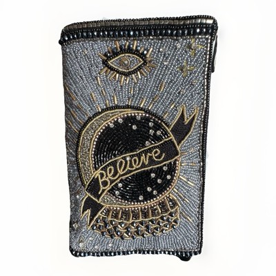 👁️ Mary Frances Beaded Crossbody Clutch Handbag Believe Looking