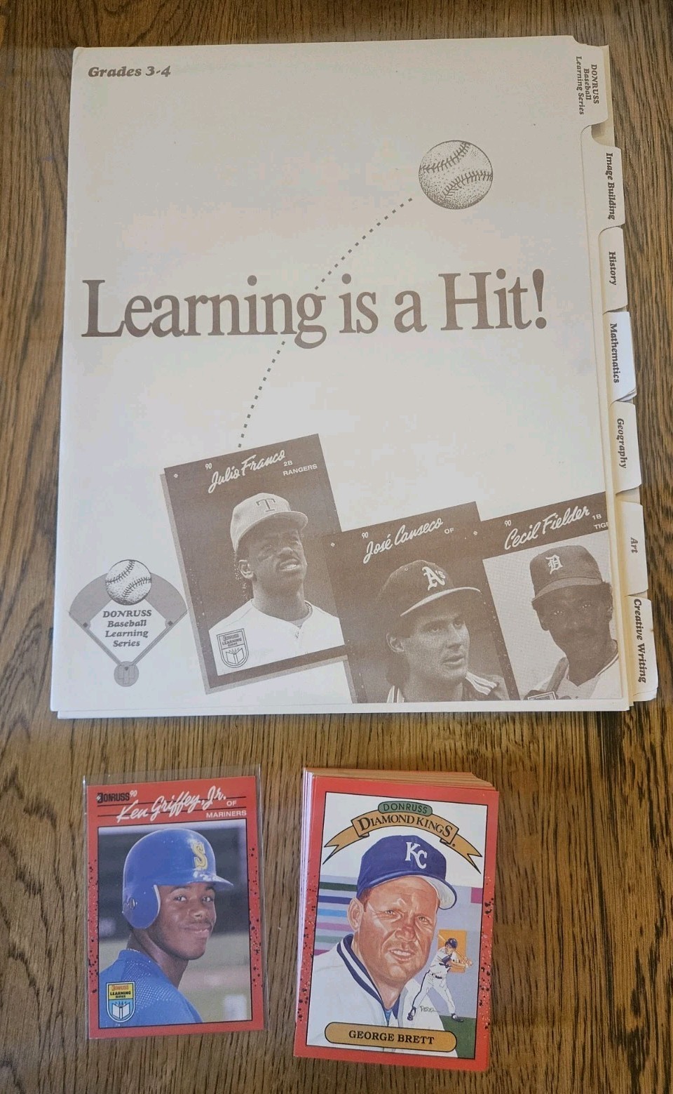 1990 Donruss Baseball Learning Series Card Set 55 Cards Griffey Jr W Paperwork 