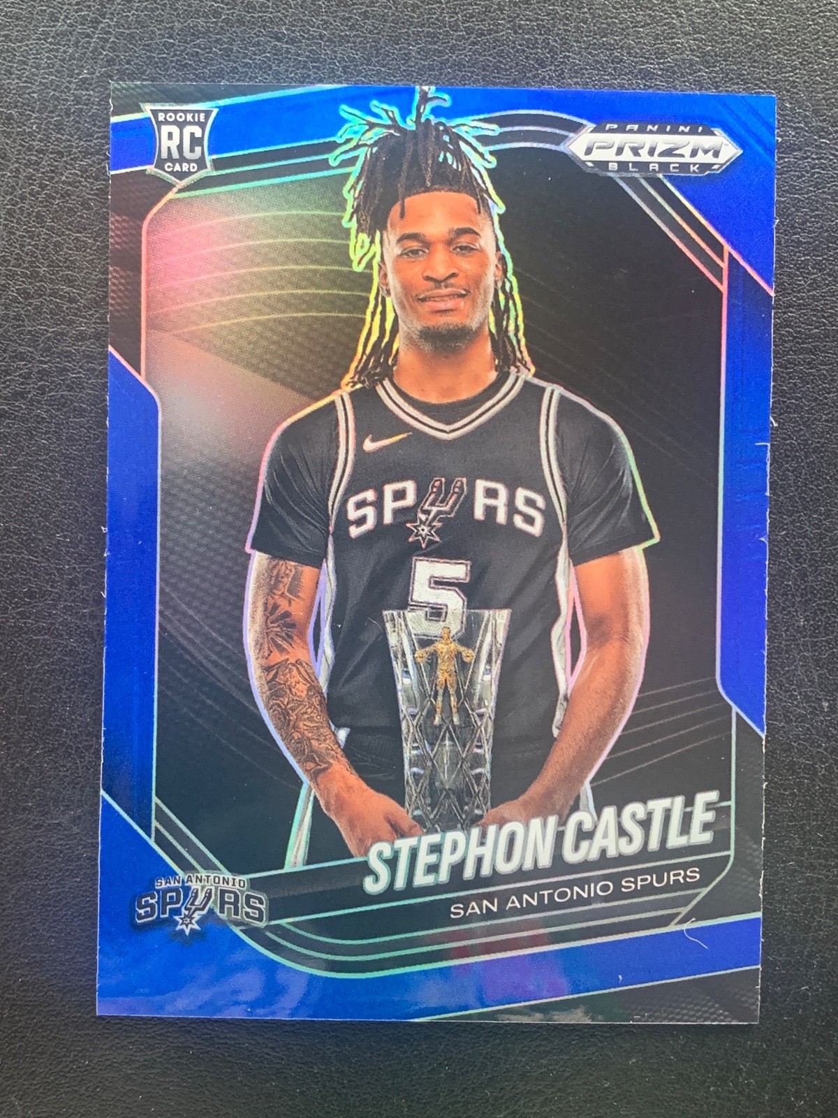2024 Panini Prizm Black Blue #96 Stephon Castle /199 RC Rookie
