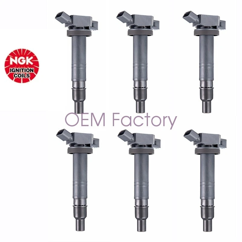 6 pcs 90919A2001 OEM NGK Ignition Coils for LEXUS GS F IS500 LC500 SCION XB 2.7 Foto 2 de 4