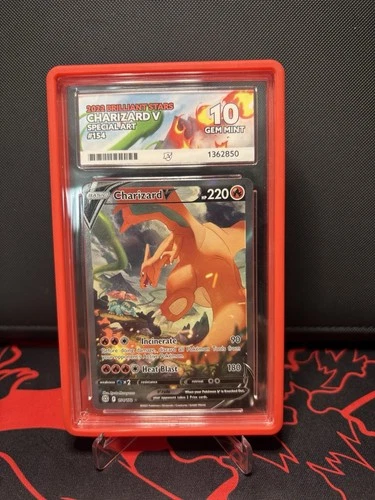 Charizard V Brilliant Stars Ace 10
