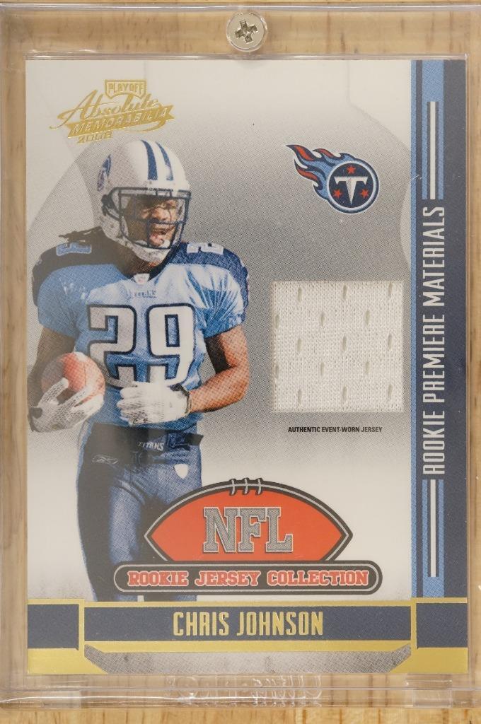 2008 Playoff Absolute Memorabilia NFL Jersey Collection Chris Johnson Rookie #2