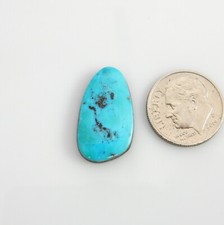 Natural Single Morenci Turquoise Cabochon Gemstone, blue morenci gem sm188