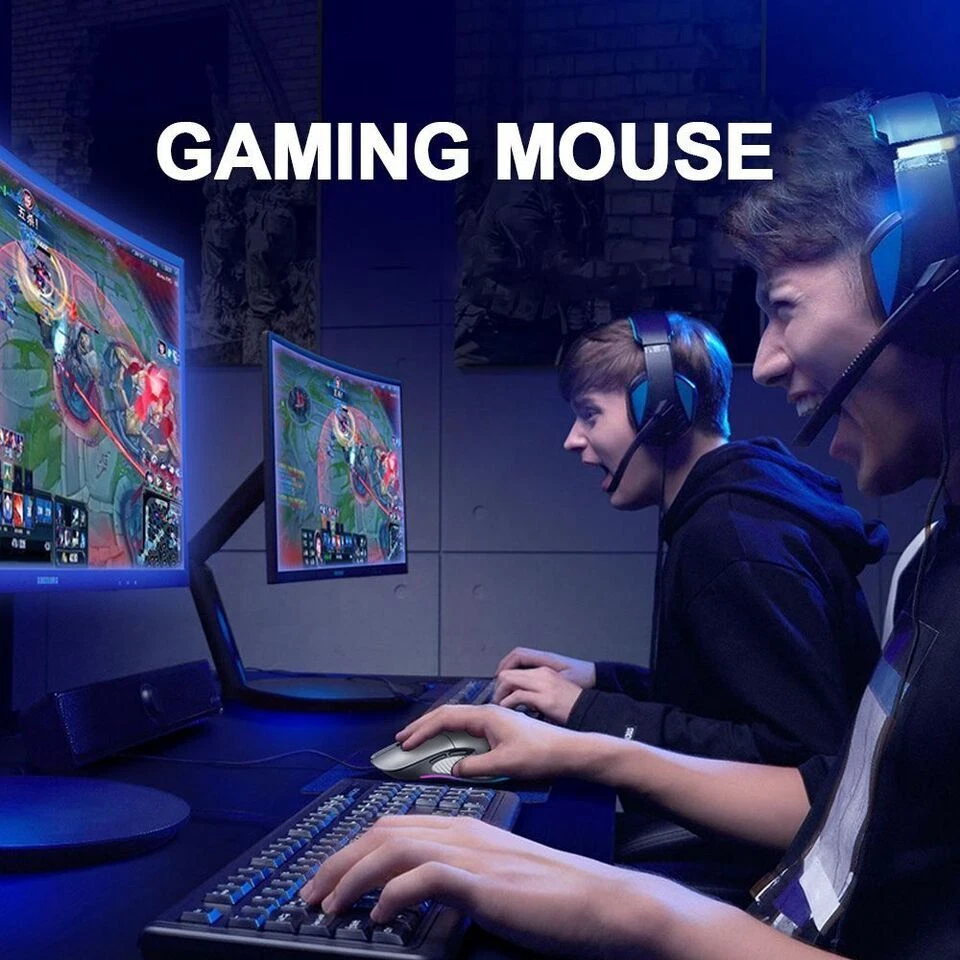 Ratón para juegos HP M280 con cable 2400 DPI (NEGRO/METAL PISTOLA) Foto 3 de 4