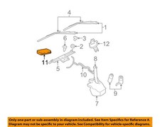 CHRYSLER OEM 06-10 Commander Windshield Wiper Washer Components-Module 5026087AE