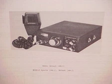 1977 SILTRONIX CB RADIO SERVICE SHOP MANUAL MODELS APACHE (AM-1) MOHAWK (AM-2)