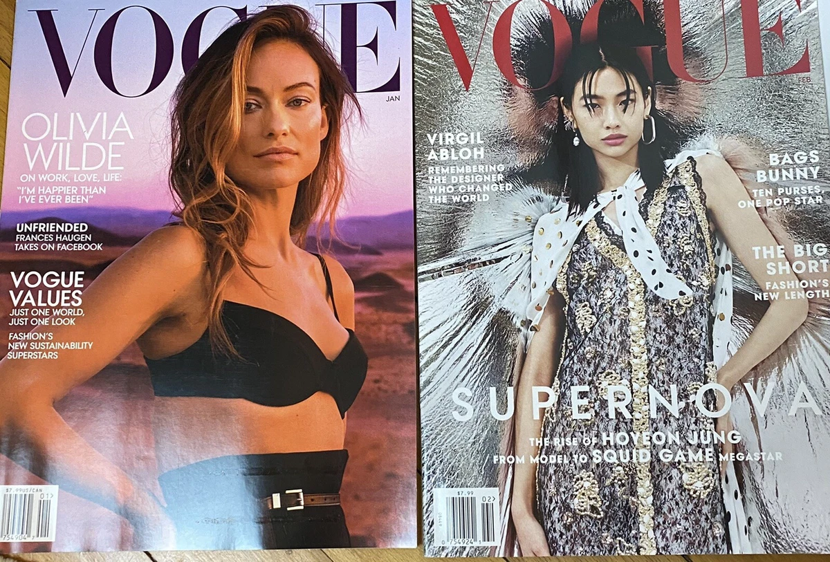 Vogue January 2022 Olivia Wilde Vogue February 2022 Virgil Abloh