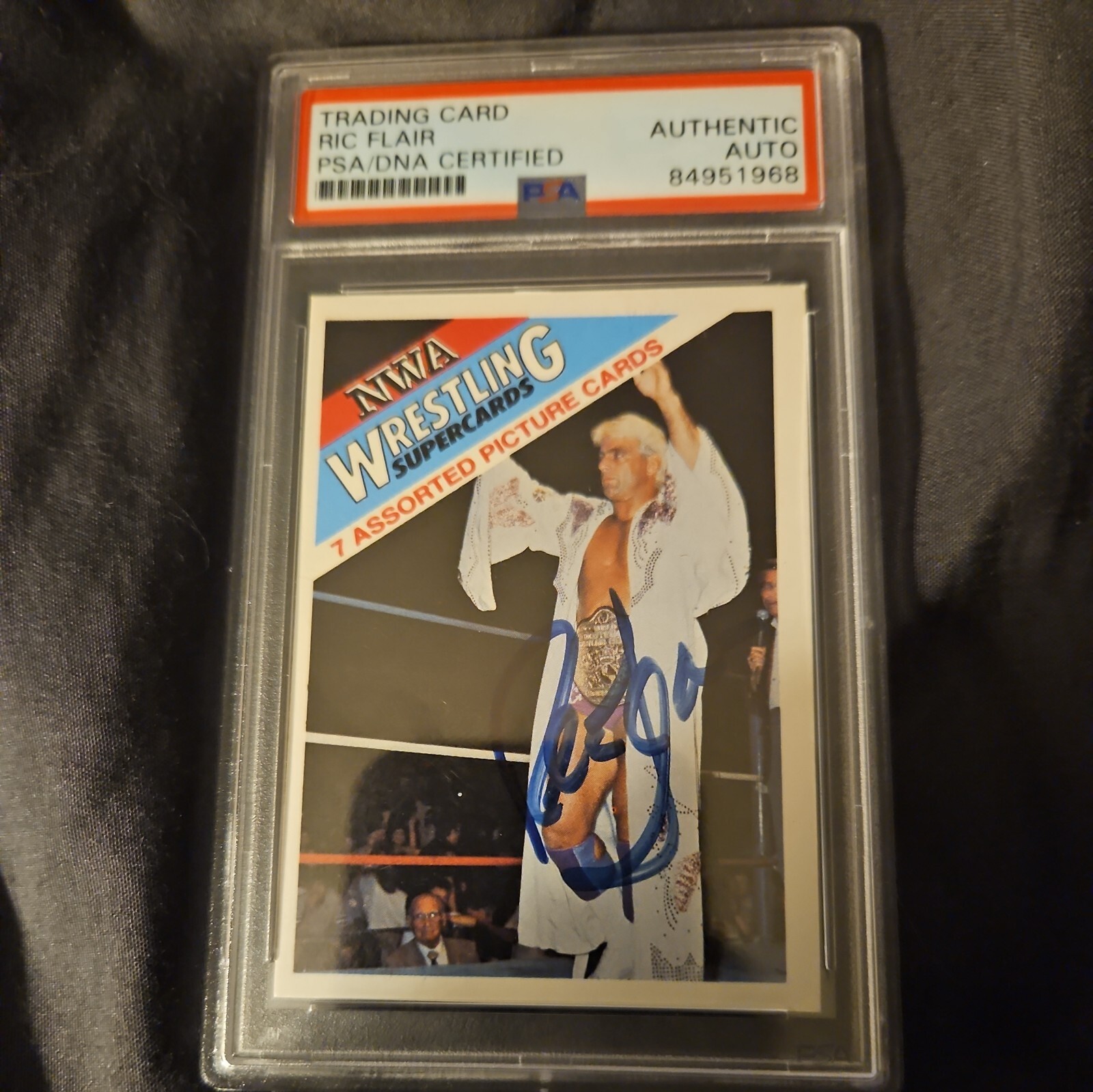 Ric Flair Signed 1988 NWA Wrestling Supercards AUTO PSA/DNA Authentic