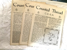 Counted Thread Society of America CSGA Newsletter Lot Of 3 Year 1979 Used