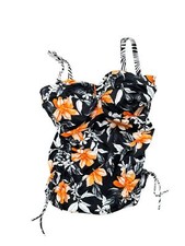FANTASIE Black Port Maria Twist Front Tankini Swim Top, US 32G, UK 32F, NWOT