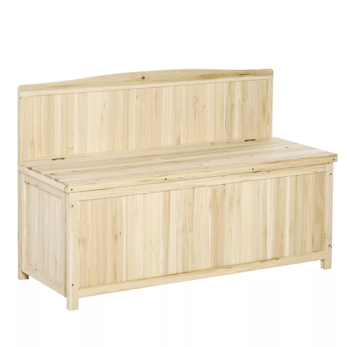 Wooden seating sale bench with storage