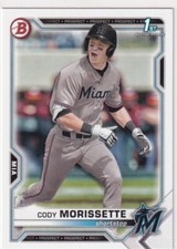 2021 BOWMAN 1ST RC CODY MORISSETTE FIRST ROOKIE MIAMI MARLINS GE-3595-5