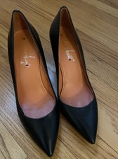 Via Spiga Classic Pretty Black Pumps- 3 Inch Heels / 7.5 Good Condition