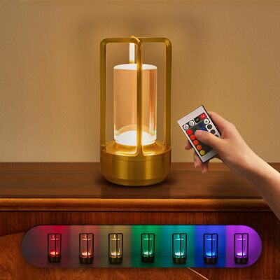 Cordless Table Lamp Lumisom Crystal Lantern Lamp Klarako Crystal - Main Image