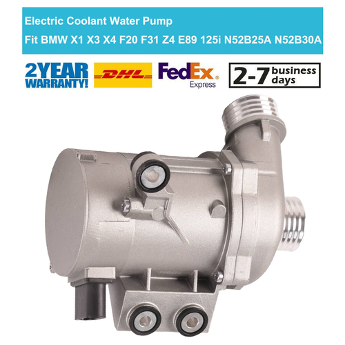 Electric Coolant Water Pump For BMW X1 X3 F20 F31 Z4 E89 125i 525i 530i ...