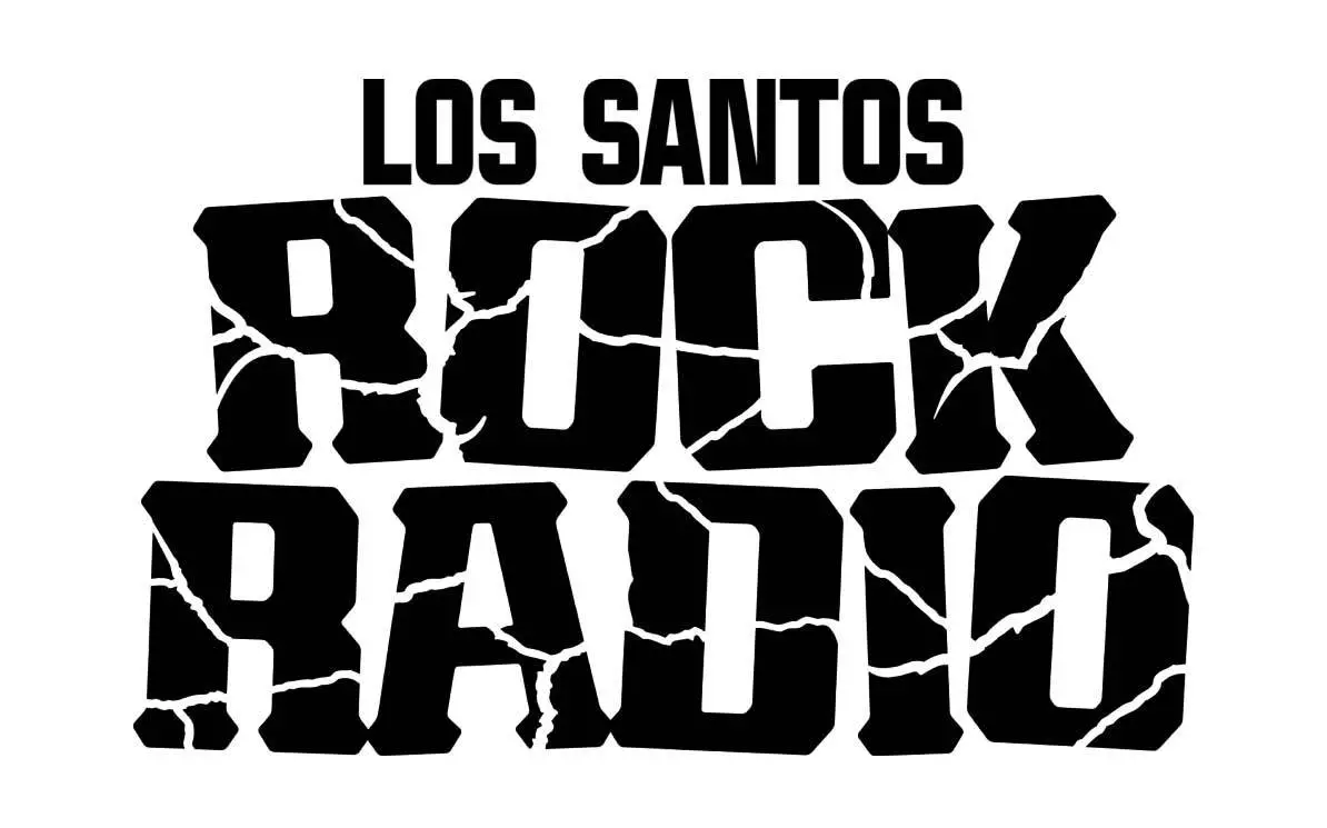 Grand Theft Auto 5 Five - Los Santos Rock Radio, vinyl car sticker